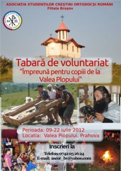 Tabara de Voluntariat "Impreuna pentru Valea Plopului" 9-22 iulie 2012